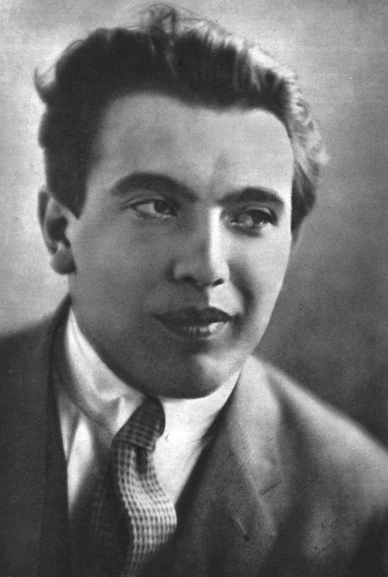 Portraitfoto von Julius Fučík währendseiner Studienzeit, 1927